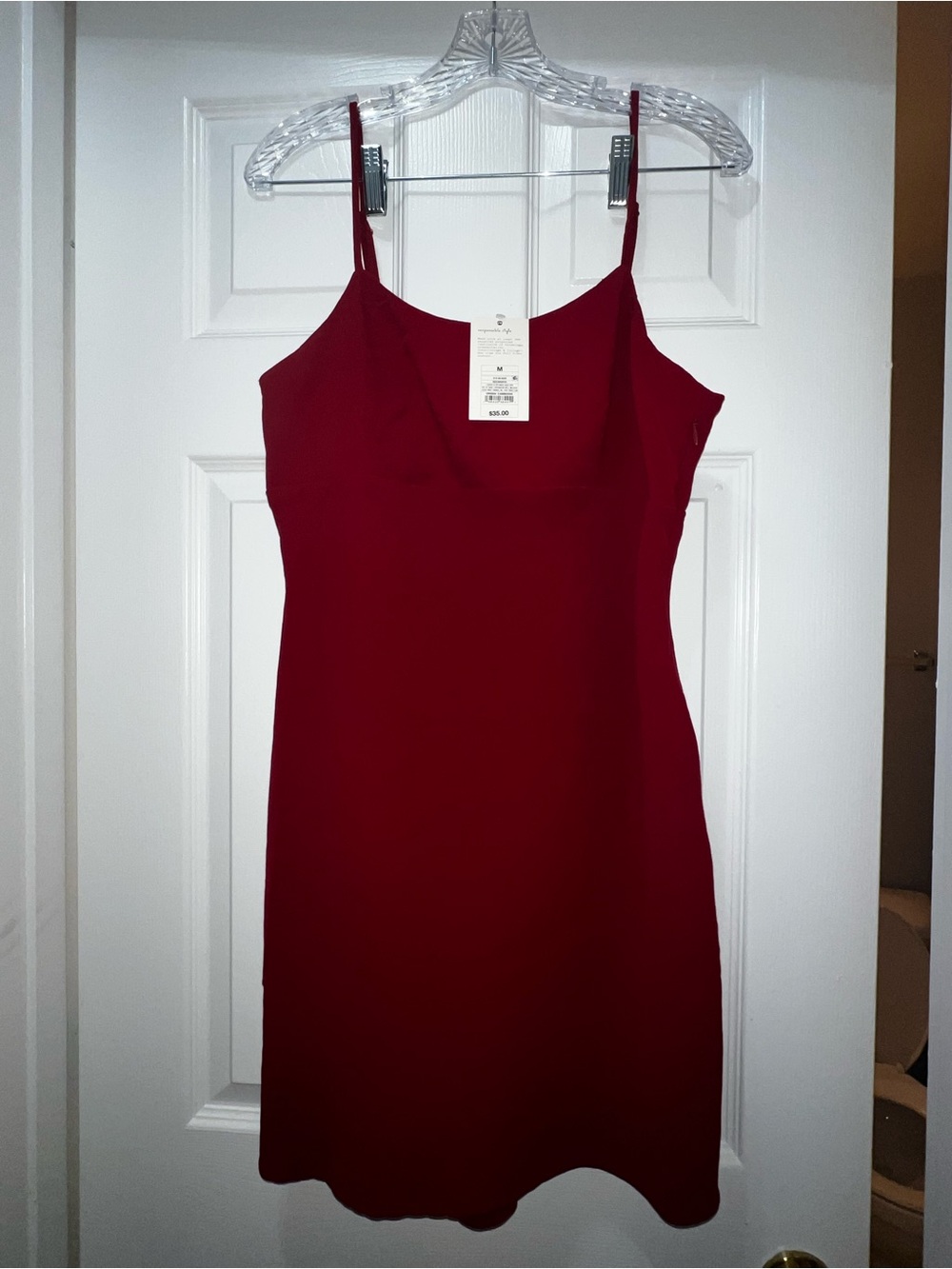 Target Red Spaghetti Strap Slip Dress